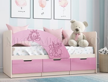 Детская кровать Юниор-3, Розовый металлик в Липецке