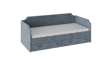 Кровать в детскую Кантри Тип 1, ТД-308.12.02 (Замша синяя) в Липецке