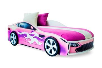 Детская кровать-машина Бондимобиль розовый в Липецке