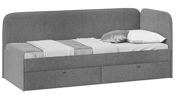 Подростковая кровать ТриЯ Молли тип 1 (90), Микровелюр Scandi Graphite 22 в Липецке
