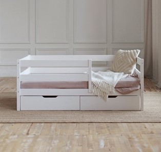 Детская кровать Софа с ящиками, цвет белый в Липецке