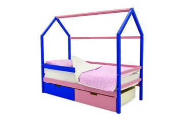 Детская кровать-домик Svogen синий-лаванда в Липецке