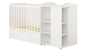 Детская кровать-шкаф с комодом POLINI Kids Ameli 800 Белый, серия AMELI в Липецке