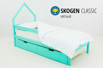 Кровать-домик в детскую мини Skogen мятная в Липецке