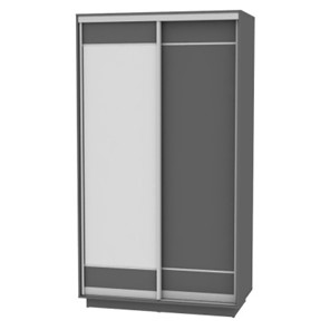 Шкаф 2-дверный Весенний HK1, 2155х1200х600 (D1D2), Графит в Липецке