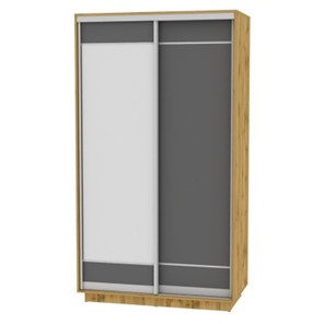 Шкаф 2-х дверный Весенний HK1, 2155х1200х600 (D1D2), ДВ-Графит в Липецке