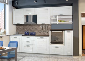 Модульная кухня Квадро 2700, цвет Белая лиственница в Липецке
