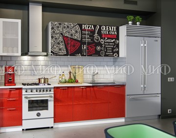 Гарнитур на кухню фотопечать Пицца 2,0 в Липецке