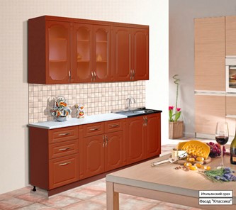 Кухонный гарнитур Классика 2000, цвет Итальянский орех в Липецке