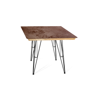 Керамический кухонный стол SHT-TU10 (4 шт.)/ТT8 60/60 (черный/прозрачный лак/коричневая сепия) в Липецке