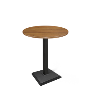 Маленький обеденный стол SHT-TU5-BS2/H110 / SHT-TT 80 ЛДСП (орех/черный) в Липецке
