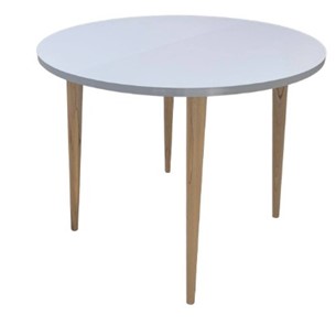 Кухонный стол круглый Creo-line Серый камень 90*90 см ЛДСП в Липецке