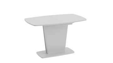Стеклянный обеденный стол Честер тип 2, цвет Белый/Стекло белый глянец в Липецке