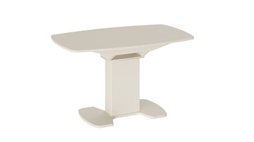 Стеклянный стол Портофино (СМ(ТД)-105.02.11(1)), цвет Бежевое/Стекло бежевое матовое LUX в Липецке