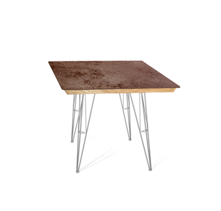 Керамический кухонный стол SHT-TU10 (4 шт.)/ТT8 60/60 (хром лак/прозрачный лак/коричневая сепия) в Липецке