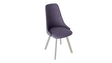 Обеденный стул Франк (паук) исп2 (Капучино матовый/Микровелюр Фиолетовый) в Липецке