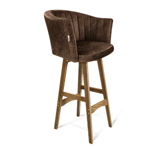 Барный стул SHT-ST42-1 / SHT-S65 (кофейный трюфель/дуб брашированный коричневый) в Липецке