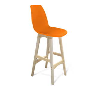 Барный стул SHT-ST29/S65 (оранжевый ral2003/прозрачный лак) в Липецке