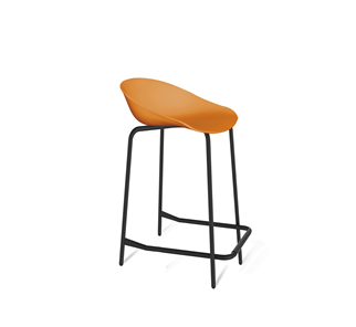 Барный стул SHT-ST19/S29-1 (оранжевый/черный муар) в Липецке
