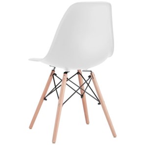 Комплект стульев 4 шт. BRABIX "Eames CF-010", пластик белый, опоры дерево/металл, 532630, 2033A в Липецке
