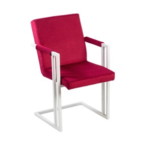 Кухонный стул Бруно, Белый/Аврора 11(бордовый) в Липецке