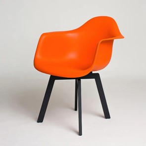 Обеденный стул DSL 330 Grand Black (Оранжевый) в Липецке