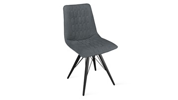 Обеденный стул Хьюго К3 (Черный муар/Микровелюр Jercy Graphite) в Липецке