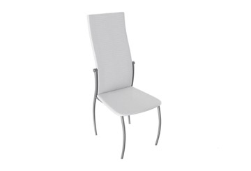 Обеденный стул Комфорт-М, цвет Эмаль Бриллиант, Белый Аллигатор к/з 218 (белый) в Липецке