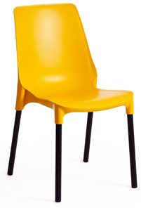 Обеденный стул GENIUS (mod 75) 46x56x84 желтый/черные ножки арт.15281 в Липецке