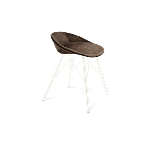 Обеденный стул SHT-ST19-SF1 / SHT-S37 (кофейный трюфель/белый муар) в Липецке