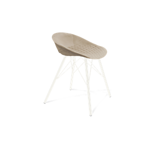 Обеденный стул SHT-ST19-SF1 / SHT-S37 (ванильный крем/белый муар) в Липецке