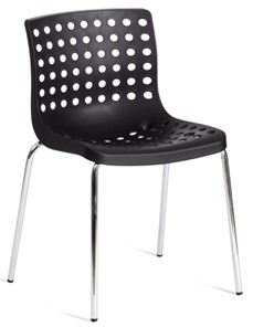 Обеденный стул SKALBERG (mod. C-084-A) 46х56х79 Black (черный) / Chrome (хром) арт.19258 в Липецке