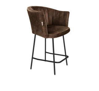 Полубарный стул SHT-ST42-1 / SHT-S29P-1 (кофейный трюфель/черный муар) в Липецке