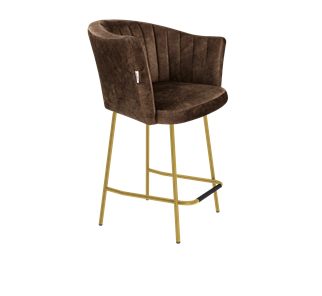Полубарный стул SHT-ST42-1 / SHT-S29P-1 (кофейный трюфель/золото) в Липецке