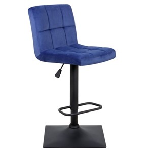 Барный стул Курт с мягкой спинкой WX-2320 велюр синий в Липецке