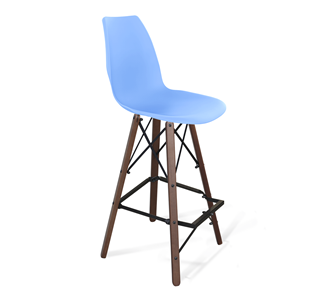 Барный стул SHT-ST29/S80 (голубой pan 278/темный орех/черный) в Липецке