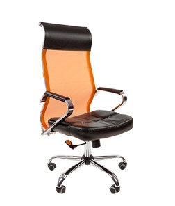Офисное кресло CHAIRMAN 700 сетка, цвет оранжевый в Липецке