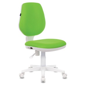 Офисное кресло Brabix Fancy MG-201W (без подлокотников, пластик белый, салатовое) 532414 в Липецке