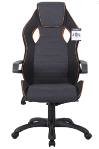 Кресло компьютерное Brabix Techno Pro GM-003 (ткань, черное/серое, вставки оранжевые) в Липецке
