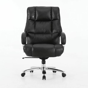 Офисное кресло Brabix Premium Bomer HD-007 (рециклированная кожа, хром, черное) 531939 в Липецке