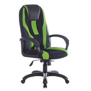 Компьютерное кресло Brabix Premium Rapid GM-102 (экокожа/ткань, черное/зеленое) 532419 в Липецке