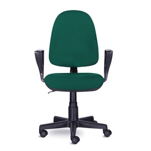 Офисное кресло Brabix Prestige Ergo MG-311 (регулируемая эргономичная спинка, ткань,черно-зеленое) 532421 в Липецке