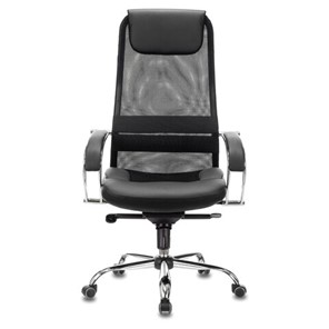 Офисное кресло Brabix Premium Stalker EX-609 PRO (хром, мультиблок, ткань-сетка/экокожа, черное) 532416 в Липецке
