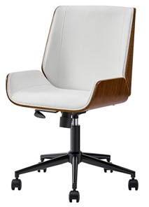 Кресло JY6264X-B белый/орех в Липецке