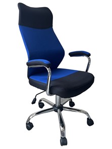 Офисное кресло C168 черный/синий в Липецке