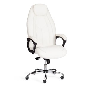 Кресло офисное BOSS Lux, кож/зам, белый, арт.21152 в Липецке