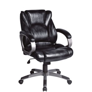 Кресло офисное BRABIX "Eldorado EX-504", экокожа, черное, 530874 в Липецке