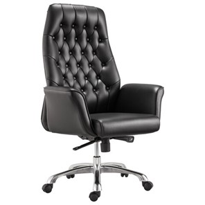 Кресло офисное BRABIX PREMIUM "Legacy EX-750", синхромеханизм, алюминий, экокожа, черное, 532492 в Липецке