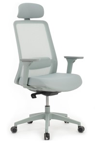 Кресло компьютерное Design WORK W-218C, Голубой в Липецке
