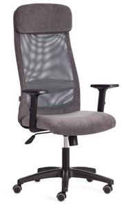 Кресло PROFIT PLT флок/ткань, серый, 29/W-12, арт.20537 в Липецке